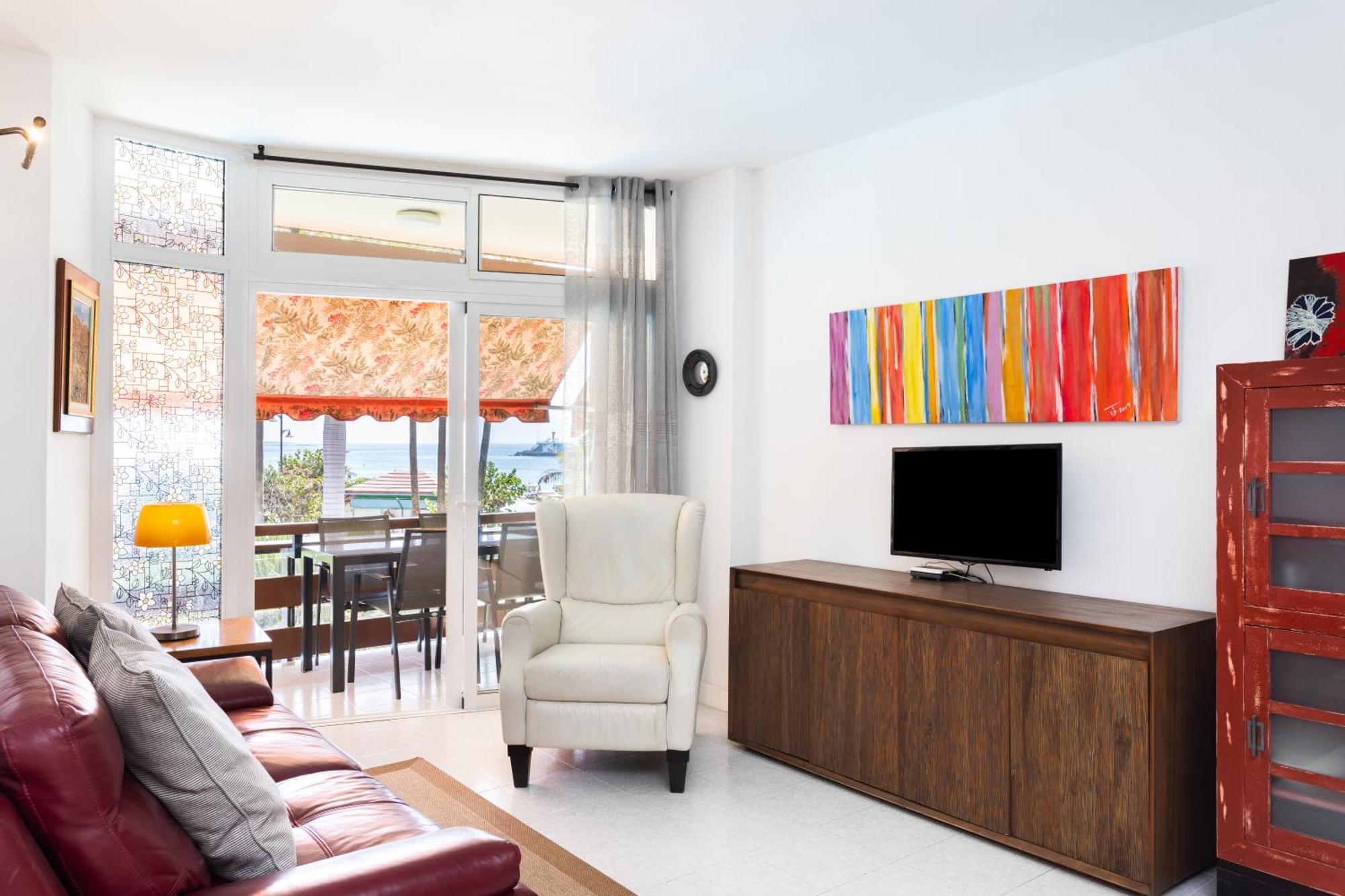 Classbnb - Seafront Apartment At Las Vistas Beach Arona  Dış mekan fotoğraf